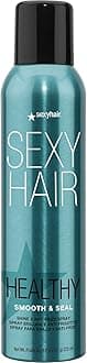 sexy hair Healthy Smooth and Seal Shine and Anti-Frizz Spray, 6 Oz | Smooths Cuticle | Adds Shine and Reduces Frizz | All Types