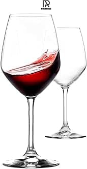 Ash & Roh® Red Wine, Cut Wine Glasses - Pack of 2,350 ml