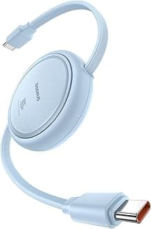 - Baseus USB C, Mini 100W Retractabl Cable (Blue, 1m)