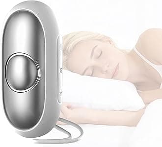 Sleep Aid Device, Anxiety Relief for Adults USB Rechargeable Microcurrent Calm Palm Sleep Instrumen, Portable Sleep Aids for Insomnia Relief, Relieve Anxiety and Stress(Silver)