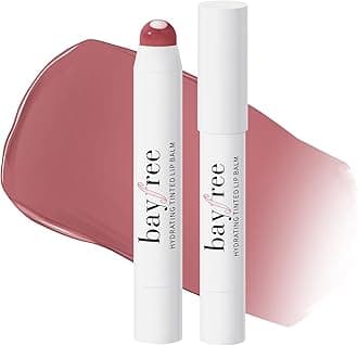 bayfree Tinted Lip Balm Plumper, Glossy, Pump Lips, Lightweight, Moisturize & Tint with Jojoba Seed Oil, Vegan Lipbalm Lip Care, Vintage Violet