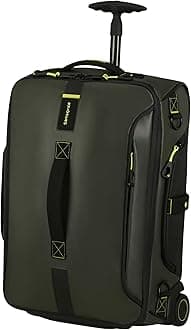 Samsonite Paradiver Light, Hand Luggage, Jungle Green, Duffle S with 2 wheels (55 cm - 48.5 L), Duffle S with 2 wheels