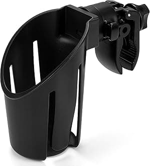 Accmor Stroller Cup Holder, Universal Cup Holder for Uppababy Nuna Doona Strollers, Bottle Drinks Holder for Wheelchair, Walker, Bike, Scooter