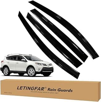 Tape-on Rain Guards for 2013-2018 RAV4, for 2013-2018 Toyota RAV4 Accessories，Side Vent Visors Shades Window Deflectors for Toyota RAV4
