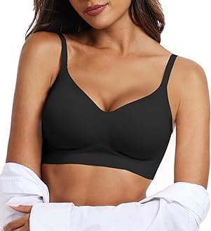 Womens Wireless Jelly Bras Comfortable Push Up Bra No Underwire Gel Bra Full Support Lift Everyday Seamless Tshirt Bras