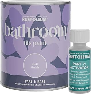 Rust-Oleum Blue Water-Resistant Bathroom Tile Paint in Matt Finish - Icecap 750ml