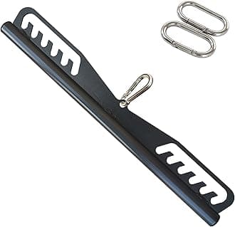 KORIKAHM Adjustable Lat Pull down Bar, Cable Machine Attachments for Gym, Home Gym Fitness T-bar Row Pulldown Attachments, Lat Pull Down Machine Wide Grip Neutral Grip Handle