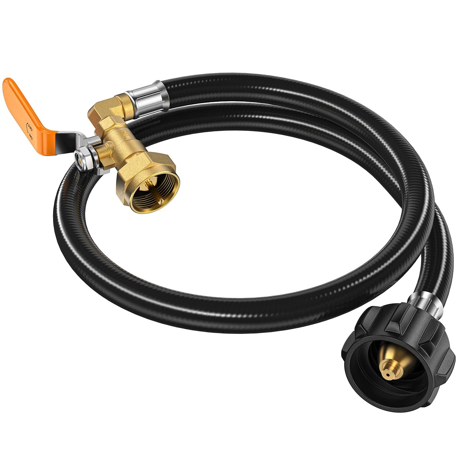 Propane Refill Adapter for 1 lb. Tanks, 3FT Propane Refill Adapter Hose, Sturdy 1lb Propane Tank Refill Adapter, 1 lb Propane Tank Refill Adapter, Propane Bottle Refill Adapter