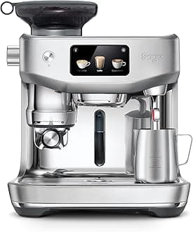 Sage - The Oracle Jet – Espresso Machine with Grinder, Auto Grind & Tamp, Manual & Auto Milk Frother, LCD Display–Brushed Stainless Steel-UAE Version, 2 Year Manufacturer Warranty,Free Coffee from RAW
