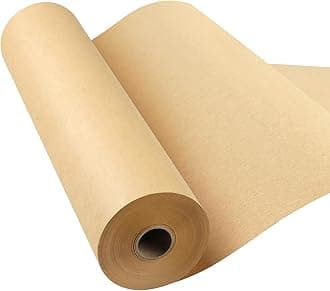 Phinus Brown Paper Roll 15"×2400", Brown Wrapping Paper, Wrapping Paper, Craft Paper, Packing Paper for Moving, Packing, Gift Wrapping, Wall Art, Table Runner, Floor Covering