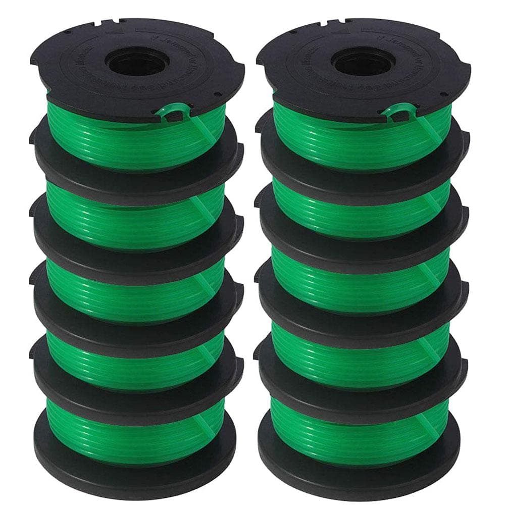 SF-080 Replacement Spool for Black and Decker GH3000 LST540 LST540B GH3000R SF-080-BKP Auto Feed Spool Single Line Trimmer 20ft 0.080 inch (10 Pack) by TOPEMAI
