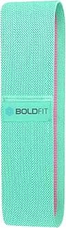Boldfit Fabric Resistance Band - Loop Hip Band for Women & Men for Hip, Legs, Stretching, Toning Workout. Mini Loop Booty Bands for Glutes, Squats Exercise Usable in-Home & Gym. (Green (Light))
