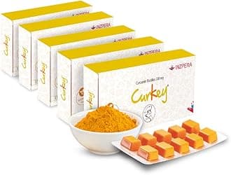 Sugar-Free Lozenges for Quick Relief from Sore Throat | 100mg Pure Curcumin from turmeric | Mint Flavour | Suitable Sore throat, Cold & Cough Remedy for All Ages – 10 Pastilles (Pack of 5)