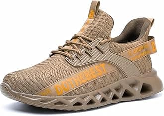 Furuian Steel Toe Sneakers for Men Women Lightweight Safety Shoes Comfortable Puncture Proof Slip On Indestructible Work Shoes