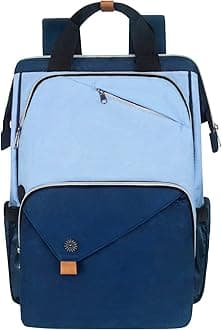 Hap Tim Laptop Backpack 15.6/14/13.3 Inch Laptop Bag Travel Backpack for Women/Men Waterproof School Computer Bag Large Capacity Bookbag for College/Travel/Business (7651EU), Blue