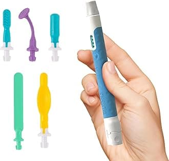 TalkTools Sensi Ocean Kit - Speech Therapy and Sensory Integration Kit for Kids | Improve Biting, Chewing, and Speech Clarity | Multi Speed Operation, Pulse, and Memory Feat. | Ergonomic Base - 5 Tips