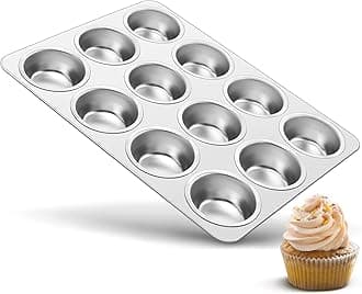 TeamFar 9/12 Cups Muffin Pan 12 Cup,1 PC)