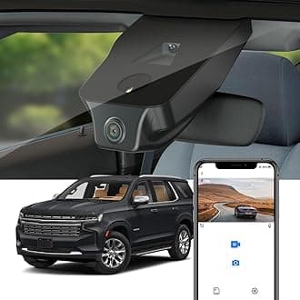4K Dash Cam Adapts for Chevy Tahoe 2021-2026 (HD2-4925, 6 or 8 Vents) LS LT RST Premier High Country, Integrated OEM Look, 2160P UHD Video, WiFi & APP, Loop Recording, G-Sensor, 64GB Card