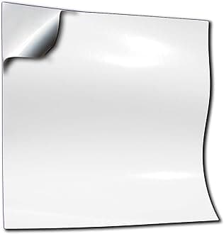 50pc Tile Stickers 6 x 6 inch Transfers Covers for Kitchen Bathroom 15 x 15cm Square Wall Tile DIY Stick On Wall Peel and Stick Tile Style Decals Stickers Transfers TSA30 (White, 15x15 cm)