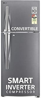 LG 240 L 3 Star Frost-Free Smart Inverter Double Door Refrigerator (GL-S292RDSX, Dazzle Steel, Convertible & Multi Air Flow Cooling)