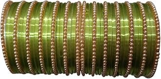 Shuhag glass bangles set for women (Dhani, 2.6)