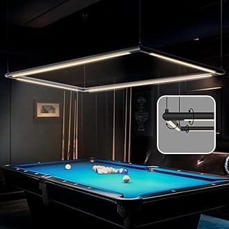 Professional LED Billiard & Pool Table Light, Non-Flickering & Evenly Distributed Light Source & Adjustable Height Rectangle 4000K