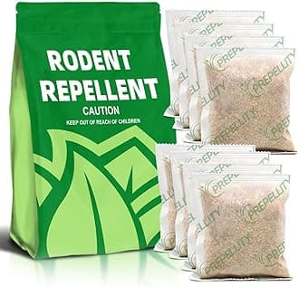 Rodent Repellent, Mouse Repellent Pouches, Mice Repellent Indoor, Rat Repellent for House, Extra-Strength Peppermint to Repel Mice and Rats, Mouse Deterrent Outdoor, Keep Mice Out of Camper-8P