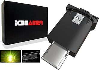 ICBEAMER Type C Adapters USB Ambient Light - 2 pcs (Yellow) | Smart Interface, Miniature LED Night Lights for Car Interior, Trunk, Van, Pickup, Easy Plug-in, Create Cozy Atmosphere.