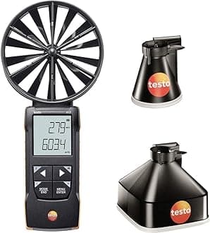 417 set 1 - wing wheel anemometer with measuring funnels