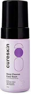 Cureskin Deep Cleanse Salicylic Acid Face Wash for Oily Skin | Salicylic Acid Foaming Face Wash for Men and Women, 100 ml (Pack of 1)