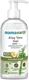 Mamaearth Aloe Vera Gel for Skin & Hair | With Pure Aloe Vera & Vitamin E | Hydrates Skin | Soothes Irritated Skin | Keeps Scalp Healthy | For Men & Women | 300 ml