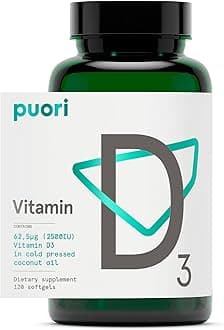 - Vitamin D3 Softgels, 2500 IU (62.5 mcg) - Fast Absorbing Vitamin D3 Supplements for Immune System Support, Bone Health & Density and Healthy Muscle Functions - Non-GMO & Gluten-Free - 120 Count