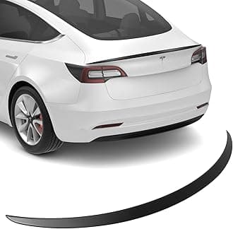 BASENOR Spoiler for Tesla Model 3 Rear Spoiler Wing ABS Material OEM Rear Trunk Lip Model 3 Accessories Matte Black Custom Fit 2017-2023