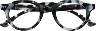 OPULIZE RIO Blue Light Blocking Reading Glasses - Flat Top Frame - Blue Tortoiseshell - Mens Womens - Spring Hinges - B53-3 - +3.50