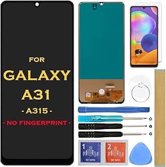 Screen Replacement LCD Display Touch Digitizer Assembly for Samsung Galaxy A31 A315 SM-A315F SM-A315F/DS A315G 6.4" (Black)