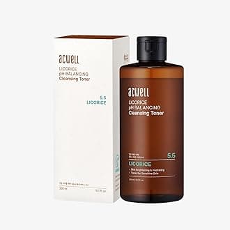 ACWELL Licorice pH Balancing Korean Toner for Cleansing 10.14 fl.oz. - Alcohol-Free PH5.5 Hydrating Facial Astringent - Skin Clearing, Reduce Pigmentation, Acne and Dark Spots
