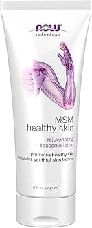 NOW Solutions, MSM Healthy Skin Liposome Lotion, Rejuvenating Cream with Almond Oil and Aloe, 8-Ounce