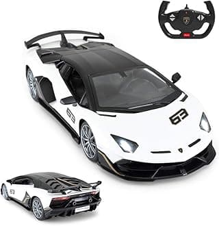 RASTAR Lamborghini Aventador SVJ 1:14 Remote Control Model Car, Super RC Sport Racing Toy for Kids Boys Gifts, 2.4GHz / White