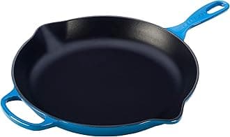 Signature Enamelled Cast Iron Skillet Frying Pan with Helper Handle and Two Pouring Lips, 30 cm, Marseille, 20182302000422