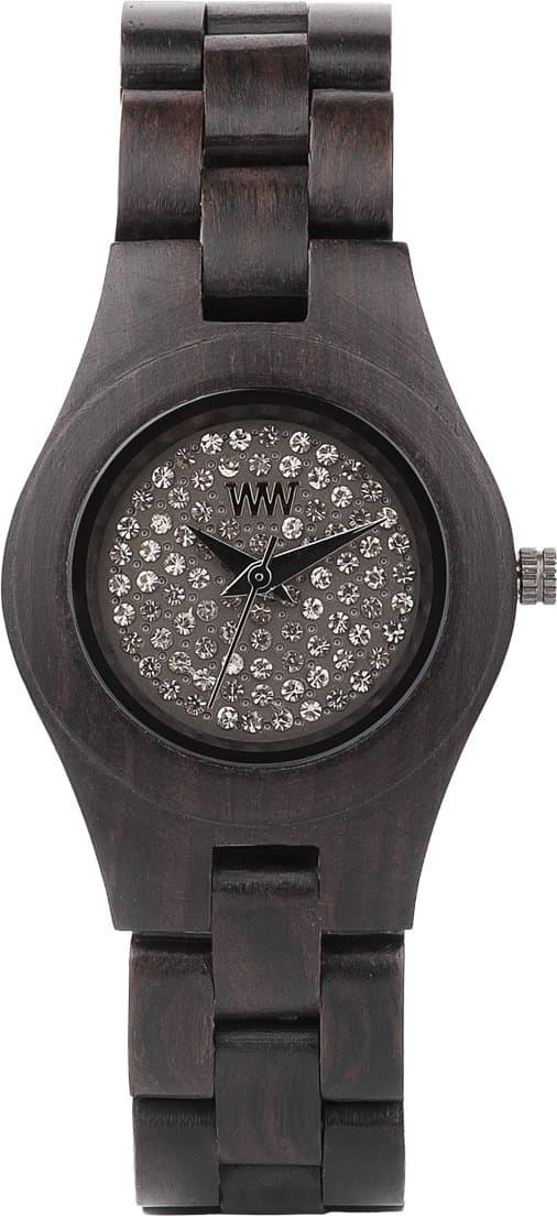 Moon Wood Watch (Crystal Black)