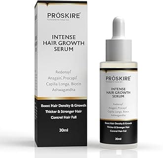 Pro-skire Intense Hair Growth Serum with Redensyl, Anagain, Procapil, Capilia Longa, Biotin & Ashwagandha