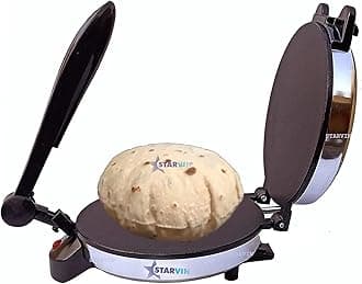STARVIN Roti Maker Electric Automatic | chapati Maker Electric Automatic | Roti Maker Non Stick PTEE Coating Roti/khakhra/Paratha Maker - Stainless Steel Body||JKJ87