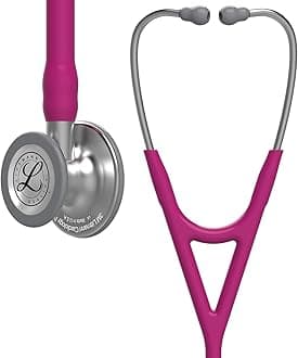 3M Littmann Cardiology IV Diagnostic Stethoscope, 6158, More Than 2X as Loud, Weighs Less, Stainless Steel Chestpiece, 27" Raspberry Tube