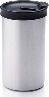 PRESSE by Bobble French Coffee Press And Insulated Stainless Steel Travel Tumbler for On-The-Go Brewing - 13 oz (Stainless Steel)