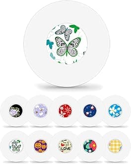 40Pack Libre 3 Plus Sensor Covers Waterproof with Sensor Pattern Stickers, Freestyle 15 Days CGM Tape Clear Adhesive Patches with Hole, Latex-Free Hypoallergenic & Long Stay
