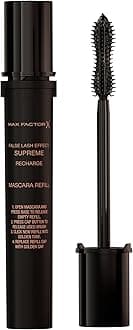 False Lash Effect Supreme Recharge Mascara Refill, Black, Instant 7x Volume, Healthier-looking Lashes, Keratin-Rich Formula, Mascara Refill