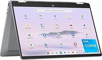 Chromebook Plus x360 14 inch Laptop, FHD Touchscreen, Intel Core i3-N305, 8 GB RAM, 128 GB UFS, Intel UHD Graphics, Chrome OS, 14b-cd0010nr (2024)