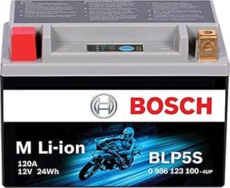 BOSCH BLP5S - Group 5-12V Lithium Battery - Powersport Li-ion Phosphate - 120A for Motorcycles, ATV/UTV, Snow Mobiles, Personal Watercrafts, Scooters and Jet Skis - 4.45″ x 2.72″ x 3.35″