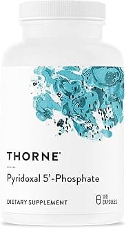 THORNE - Pyridoxal 5'-Phosphate - Bioactive Form of Vitamin B6 for Energy Production* - Vitamin B6 (Pyridoxine) Supplement - Third-Party Certified - Gluten, Dairy & Soy-Free - 180 Capsules