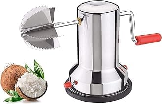 Stainless Steel Manual Coconut Scraper for Kitchen | Coconut Grater | Coconut Scrapper | Coconut Crusher Machine with Vacuum Base